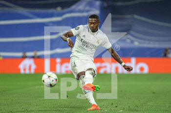 2022-09-14 - David Alaba of Real Madrid during the UEFA Champions League, Group F, football match played between Real Madrid and RB Leipzig at Santiago Bernabeu on September 14, 2022 in Madrid, Spain. Photo Irina R.Hipolito / SpainDPPI / DPPI - FOOTBALL - CHAMPIONS LEAGUE - REAL MADRID V  LEIPZIG - UEFA CHAMPIONS LEAGUE - SOCCER