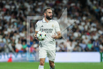 2022-09-14 - Daniel Carvajal of Real Madrid during the UEFA Champions League, Group F, football match played between Real Madrid and RB Leipzig at Santiago Bernabeu on September 14, 2022 in Madrid, Spain. Photo Irina R.Hipolito / SpainDPPI / DPPI - FOOTBALL - CHAMPIONS LEAGUE - REAL MADRID V  LEIPZIG - UEFA CHAMPIONS LEAGUE - SOCCER