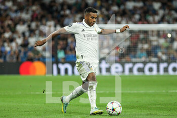 2022-09-14 - Rodrygo Goes of Real Madrid during the UEFA Champions League, Group F, football match played between Real Madrid and RB Leipzig at Santiago Bernabeu on September 14, 2022 in Madrid, Spain. Photo Irina R.Hipolito / SpainDPPI / DPPI - FOOTBALL - CHAMPIONS LEAGUE - REAL MADRID V  LEIPZIG - UEFA CHAMPIONS LEAGUE - SOCCER