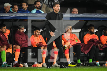 2022-10-04 - Diego SIMEONE of Atletico Madrid during the UEFA Champions League, Group B football match between Club Brugge and Atletico Madrid on October 4, 2022 at Jan Breydelstadion in Bruges, Belgium - FOOTBALL - CHAMPIONS LEAGUE - CLUB BRUGGE V ATLETICO MADRID - UEFA CHAMPIONS LEAGUE - SOCCER