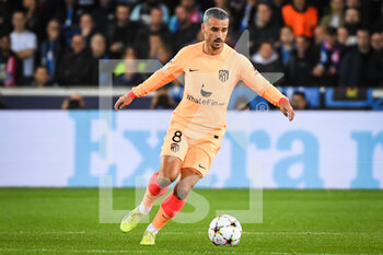 2022-10-04 - Antoine GRIEZMANN of Atletico Madrid during the UEFA Champions League, Group B football match between Club Brugge and Atletico Madrid on October 4, 2022 at Jan Breydelstadion in Bruges, Belgium - FOOTBALL - CHAMPIONS LEAGUE - CLUB BRUGGE V ATLETICO MADRID - UEFA CHAMPIONS LEAGUE - SOCCER