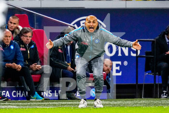 2022-10-04 - Head Coach Luciano Spalletti of Napoli during the UEFA Champions League, Group A football match between Ajax and Napoli on October 4, 2022 at Johan Cruijff ArenA in Amsterdam, Netherlands - FOOTBALL - CHAMPIONS LEAGUE - AJAX V NAPOLI - UEFA CHAMPIONS LEAGUE - SOCCER