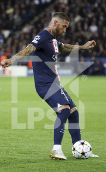 2022-10-11 - Sergio Ramos of PSG during the UEFA Champions League, Group H football match between Paris Saint-Germain and SL Benfica (Lisbon) on October 11, 2022 at Parc des Princes stadium in Paris, France - FOOTBALL - CHAMPIONS LEAGUE - PARIS SG V BENFICA - UEFA CHAMPIONS LEAGUE - SOCCER
