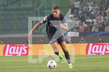 2022-10-12 - Amine Harit Olympique Marseille during the UEFA Champions League, Group D football match between Sporting CP and Olympique de Marseille on October 12, 2022 at Jose Alvalade stadium in Lisbon, Portugal - FOOTBALL - CHAMPIONS LEAGUE - SPORTING V MARSEILLE - UEFA CHAMPIONS LEAGUE - SOCCER