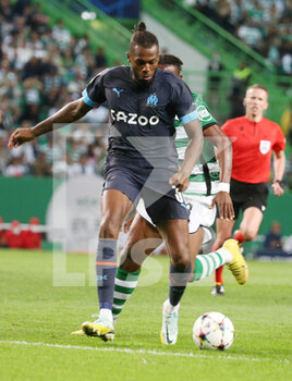 2022-10-12 - Nuno Tavares of Olympique Marseille during the UEFA Champions League, Group D football match between Sporting CP and Olympique de Marseille on October 12, 2022 at Jose Alvalade stadium in Lisbon, Portugal - FOOTBALL - CHAMPIONS LEAGUE - SPORTING V MARSEILLE - UEFA CHAMPIONS LEAGUE - SOCCER