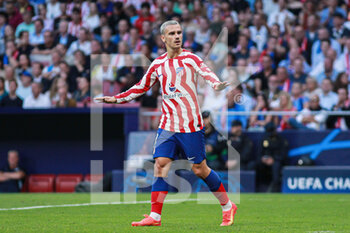 2022-10-12 - Antoine Griezmann of Atletico de Madrid during the UEFA Champions League, Group B football match between Atletico de Madrid and Club Brugge on October 12, 2022 at Civitas Metropolitano stadium in Madrid, Spain - FOOTBALL - CHAMPIONS LEAGUE - ATLETICO MADRID V CLUB BRUGGE - UEFA CHAMPIONS LEAGUE - SOCCER
