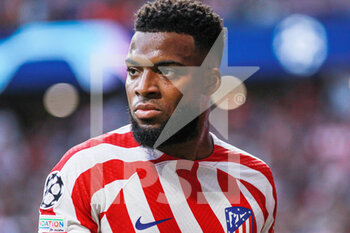 2022-10-12 - Thomas Lemar of Atletico de Madrid during the UEFA Champions League, Group B football match between Atletico de Madrid and Club Brugge on October 12, 2022 at Civitas Metropolitano stadium in Madrid, Spain - FOOTBALL - CHAMPIONS LEAGUE - ATLETICO MADRID V CLUB BRUGGE - UEFA CHAMPIONS LEAGUE - SOCCER