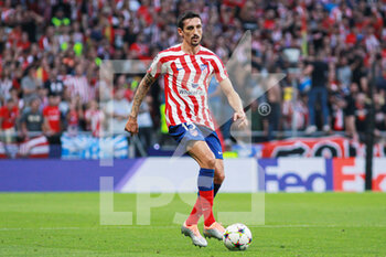2022-10-12 - Stefan Savic of Atletico de Madrid during the UEFA Champions League, Group B football match between Atletico de Madrid and Club Brugge on October 12, 2022 at Civitas Metropolitano stadium in Madrid, Spain - FOOTBALL - CHAMPIONS LEAGUE - ATLETICO MADRID V CLUB BRUGGE - UEFA CHAMPIONS LEAGUE - SOCCER