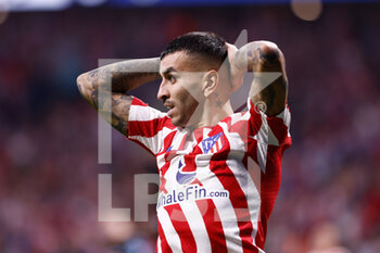 2022-10-12 - Angel Correa of Atletico de Madrid during the UEFA Champions League, Group B football match between Atletico de Madrid and Club Brugge on October 12, 2022 at Civitas Metropolitano stadium in Madrid, Spain - FOOTBALL - CHAMPIONS LEAGUE - ATLETICO MADRID V CLUB BRUGGE - UEFA CHAMPIONS LEAGUE - SOCCER