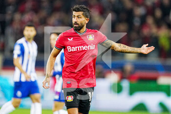 2022-10-12 - Kerem Demirbay of Bayer 04 Leverkusen during the UEFA Champions League, Group B football match between Bayer 04 Leverkusen and FC Porto on October 12, 2022 at the BayArena in Leverkusen, Germany - FOOTBALL - CHAMPIONS LEAGUE - BAYER LEVERKUSEN V FC PORTO - UEFA CHAMPIONS LEAGUE - SOCCER