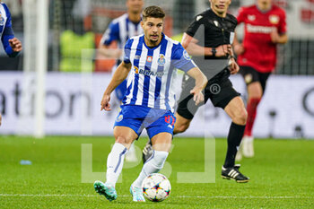 2022-10-12 - Bernardo Folha of FC Porto during the UEFA Champions League, Group B football match between Bayer 04 Leverkusen and FC Porto on October 12, 2022 at the BayArena in Leverkusen, Germany - FOOTBALL - CHAMPIONS LEAGUE - BAYER LEVERKUSEN V FC PORTO - UEFA CHAMPIONS LEAGUE - SOCCER
