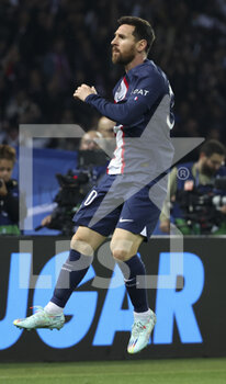 2022-10-25 - Lionel Messi of PSG celebrates his goal during the UEFA Champions League, Group H football match between Paris Saint-Germain (PSG) and Maccabi Haifa on October 25, 2022 at Parc des Princes stadium in Paris, France - FOOTBALL - CHAMPIONS LEAGUE - PARIS SG V MACCABI HAIFA - UEFA CHAMPIONS LEAGUE - SOCCER