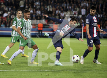 2022-10-25 - Lionel Messi of PSG during the UEFA Champions League, Group H football match between Paris Saint-Germain (PSG) and Maccabi Haifa on October 25, 2022 at Parc des Princes stadium in Paris, France - FOOTBALL - CHAMPIONS LEAGUE - PARIS SG V MACCABI HAIFA - UEFA CHAMPIONS LEAGUE - SOCCER