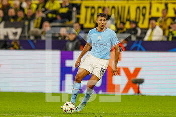 2022-10-25 - Rodrigo (16) of Manchester City during the UEFA Champions League, Group G football match between Borussia Dortmund and Manchester City on October 25, 2022 at Signal Iduna Park in Dortmund, Germany - FOOTBALL - CHAMPIONS LEAGUE - DORTMUND V MANCHESTER CITY - UEFA CHAMPIONS LEAGUE - SOCCER