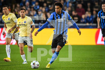 2022-10-26 - Tajon BUCHANAN of Brugge during the UEFA Champions League, Group B football match between Club Brugge and FC Porto on October 26, 2022 at Jan Breydelstadion in Bruges, Belgium - FOOTBALL - CHAMPIONS LEAGUE - CLUB BRUGGE V FC PORTO - UEFA CHAMPIONS LEAGUE - SOCCER