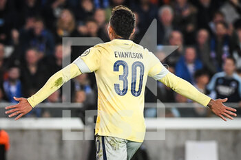 2022-10-26 - Francisco EVANLISON DE LIMA BARBOSA of FC Porto celebrates his goal during the UEFA Champions League, Group B football match between Club Brugge and FC Porto on October 26, 2022 at Jan Breydelstadion in Bruges, Belgium - FOOTBALL - CHAMPIONS LEAGUE - CLUB BRUGGE V FC PORTO - UEFA CHAMPIONS LEAGUE - SOCCER