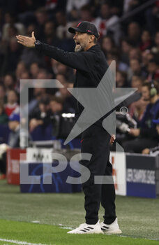 2022-10-26 - Coach of Liverpool Jurgen Klopp during the UEFA Champions League, Group A football match between Ajax Amsterdam and Liverpool FC on October 26, 2022 at Johan Cruijff ArenA in Amsterdam, Netherlands - FOOTBALL - CHAMPIONS LEAGUE - AJAX V LIVERPOOL - UEFA CHAMPIONS LEAGUE - SOCCER