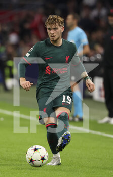 2022-10-26 - Harvey Elliott of Liverpool during the UEFA Champions League, Group A football match between Ajax Amsterdam and Liverpool FC on October 26, 2022 at Johan Cruijff ArenA in Amsterdam, Netherlands - FOOTBALL - CHAMPIONS LEAGUE - AJAX V LIVERPOOL - UEFA CHAMPIONS LEAGUE - SOCCER