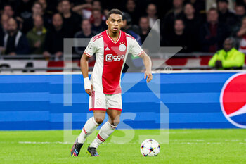 2022-10-26 - Jurrien Timber of Ajax during the UEFA Champions League, Group A football match between Ajax and Liverpool on October 26, 2022 at Johan Cruijff ArenA in Amsterdam, Netherlands - FOOTBALL - CHAMPIONS LEAGUE - AJAX V LIVERPOOL - UEFA CHAMPIONS LEAGUE - SOCCER