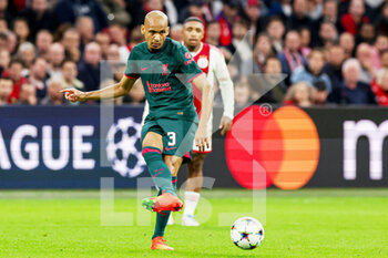 2022-10-26 - Fabinho of Liverpool during the UEFA Champions League, Group A football match between Ajax and Liverpool on October 26, 2022 at Johan Cruijff ArenA in Amsterdam, Netherlands - FOOTBALL - CHAMPIONS LEAGUE - AJAX V LIVERPOOL - UEFA CHAMPIONS LEAGUE - SOCCER