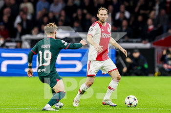 2022-10-26 - Harvey Elliott of Liverpool FC, Daley Blind of Ajax during the UEFA Champions League, Group A football match between Ajax and Liverpool on October 26, 2022 at Johan Cruijff ArenA in Amsterdam, Netherlands - FOOTBALL - CHAMPIONS LEAGUE - AJAX V LIVERPOOL - UEFA CHAMPIONS LEAGUE - SOCCER