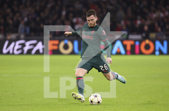 2022-10-26 - Andy Robertson of Liverpool during the UEFA Champions League, Group A football match between Ajax Amsterdam and Liverpool FC on October 26, 2022 at Johan Cruijff ArenA in Amsterdam, Netherlands - FOOTBALL - CHAMPIONS LEAGUE - AJAX V LIVERPOOL - UEFA CHAMPIONS LEAGUE - SOCCER