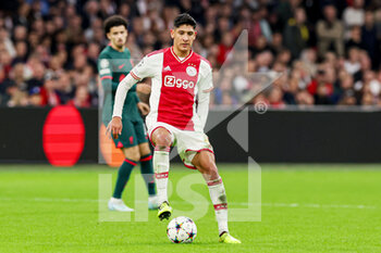 2022-10-26 - Edson Alvarez of Ajax during the UEFA Champions League, Group A football match between Ajax and Liverpool on October 26, 2022 at Johan Cruijff ArenA in Amsterdam, Netherlands - FOOTBALL - CHAMPIONS LEAGUE - AJAX V LIVERPOOL - UEFA CHAMPIONS LEAGUE - SOCCER