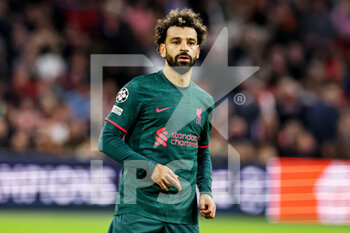 2022-10-26 - Mohamed Salah of Liverpool during the UEFA Champions League, Group A football match between Ajax and Liverpool on October 26, 2022 at Johan Cruijff ArenA in Amsterdam, Netherlands - FOOTBALL - CHAMPIONS LEAGUE - AJAX V LIVERPOOL - UEFA CHAMPIONS LEAGUE - SOCCER
