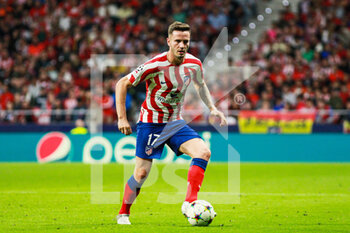 2022-10-26 - Saul Niguez of Atletico de Madrid during the UEFA Champions League, Group B football match between Atletico de Madrid and Bayer Leverkusen on October 26, 2022 at Civitas Metropolitano stadium in Madrid, Spain - FOOTBALL - CHAMPIONS LEAGUE - ATLETICO MADRID V BAYER LEVERKUSEN - UEFA CHAMPIONS LEAGUE - SOCCER