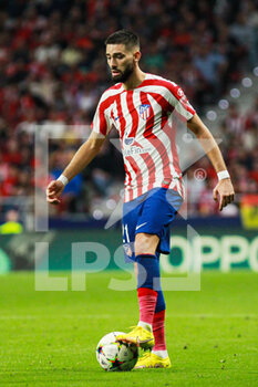2022-10-26 - Yannick Carrasco of Atletico de Madrid during the UEFA Champions League, Group B football match between Atletico de Madrid and Bayer Leverkusen on October 26, 2022 at Civitas Metropolitano stadium in Madrid, Spain - FOOTBALL - CHAMPIONS LEAGUE - ATLETICO MADRID V BAYER LEVERKUSEN - UEFA CHAMPIONS LEAGUE - SOCCER
