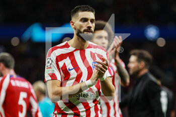 2022-10-26 - Yannick Carrasco of Atletico de Madrid looks dejected after losing the UEFA Champions League, Group B football match between Atletico de Madrid and Bayer Leverkusen on October 26, 2022 at Civitas Metropolitano stadium in Madrid, Spain - FOOTBALL - CHAMPIONS LEAGUE - ATLETICO MADRID V BAYER LEVERKUSEN - UEFA CHAMPIONS LEAGUE - SOCCER