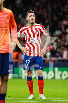 2022-10-26 - Saul Niguez of Atletico de Madrid looks dejected after losing the UEFA Champions League, Group B football match between Atletico de Madrid and Bayer Leverkusen on October 26, 2022 at Civitas Metropolitano stadium in Madrid, Spain - FOOTBALL - CHAMPIONS LEAGUE - ATLETICO MADRID V BAYER LEVERKUSEN - UEFA CHAMPIONS LEAGUE - SOCCER