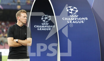 2022-10-26 - Coach Julian Nagelsmann of Bayern Munich during the UEFA Champions League, Group C football match between FC Barcelona and Bayern Munich on October 26, 2022 at Spotify Camp Nou stadium in Barcelona, Spain - FOOTBALL - CHAMPIONS LEAGUE - FC BARCELONA V BAYERN MUNICH - UEFA CHAMPIONS LEAGUE - SOCCER