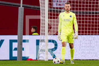 2022-11-01 - Simon Mignolet of Club Brugge KV during the UEFA Champions League, Group B football match between Bayer 04 Leverkusen and Club Brugge KV on November 1, 2022 at the BayArena in Leverkusen, Germany - FOOTBALL - CHAMPIONS LEAGUE - BAYER LEVERKUSEN V CLUB BRUGGE - UEFA CHAMPIONS LEAGUE - SOCCER