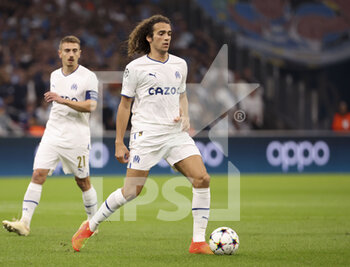 2022-11-01 - Matteo Guendouzi of Marseille during the UEFA Champions League, Group D football match between Olympique de Marseille (OM) and Tottenham Hotspur on November 1, 2022 at Velodrome stadium in Marseille, France - FOOTBALL - CHAMPIONS LEAGUE - MARSEILLE V TOTTENHAM - UEFA CHAMPIONS LEAGUE - SOCCER