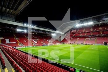 2022-11-01 - General view during the UEFA Champions League, Group A football match between Liverpool FC and SSC Napoli on November 1, 2022 at Anfield stadium in Liverpool, England - FOOTBALL - CHAMPIONS LEAGUE - LIVERPOOL V NAPOLI - UEFA CHAMPIONS LEAGUE - SOCCER