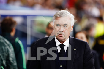 2022-11-02 - Carlo Ancelotti, head coach of Real Madrid during the UEFA Champions League, Group F football match between Real Madrid and Celtic FC on November 2, 2022 at Santiago Bernabeu stadium in Madrid, Spain - FOOTBALL - CHAMPIONS LEAGUE - REAL MADRID V CELTIC - UEFA CHAMPIONS LEAGUE - SOCCER