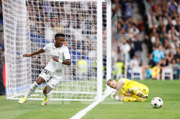 2022-11-02 - Vinicius Junior of Real Madrid during the UEFA Champions League, Group F football match between Real Madrid and Celtic FC on November 2, 2022 at Santiago Bernabeu stadium in Madrid, Spain - FOOTBALL - CHAMPIONS LEAGUE - REAL MADRID V CELTIC - UEFA CHAMPIONS LEAGUE - SOCCER