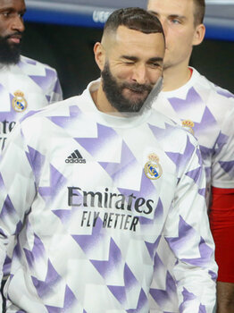 2022-11-02 - Karim Benzema of Real Madrid ahead of the UEFA Champions League, Group F football match between Real Madrid CF and Celtic FC on November 2, 2022 at Santiago Bernabeu stadium in Madrid, Spain - FOOTBALL - CHAMPIONS LEAGUE - REAL MADRID V CELTIC - UEFA CHAMPIONS LEAGUE - SOCCER