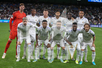 2022-11-02 - Team Real Madrid during the UEFA Champions League, Group F football match between Real Madrid CF and Celtic FC on November 2, 2022 at Santiago Bernabeu stadium in Madrid, Spain - FOOTBALL - CHAMPIONS LEAGUE - REAL MADRID V CELTIC - UEFA CHAMPIONS LEAGUE - SOCCER