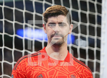 2022-11-02 - Thibaut Courtois of Real Madrid during the UEFA Champions League, Group F football match between Real Madrid CF and Celtic FC on November 2, 2022 at Santiago Bernabeu stadium in Madrid, Spain - FOOTBALL - CHAMPIONS LEAGUE - REAL MADRID V CELTIC - UEFA CHAMPIONS LEAGUE - SOCCER