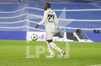 2022-11-02 - Ferland Mendy of Real Madrid during the UEFA Champions League, Group F football match between Real Madrid CF and Celtic FC on November 2, 2022 at Santiago Bernabeu stadium in Madrid, Spain - FOOTBALL - CHAMPIONS LEAGUE - REAL MADRID V CELTIC - UEFA CHAMPIONS LEAGUE - SOCCER