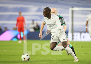 2022-11-02 - Ferland Mendy of Real Madrid during the UEFA Champions League, Group F football match between Real Madrid CF and Celtic FC on November 2, 2022 at Santiago Bernabeu stadium in Madrid, Spain - FOOTBALL - CHAMPIONS LEAGUE - REAL MADRID V CELTIC - UEFA CHAMPIONS LEAGUE - SOCCER