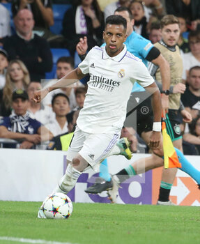 2022-11-02 - Rodrygo of Real Madrid during the UEFA Champions League, Group F football match between Real Madrid CF and Celtic FC on November 2, 2022 at Santiago Bernabeu stadium in Madrid, Spain - FOOTBALL - CHAMPIONS LEAGUE - REAL MADRID V CELTIC - UEFA CHAMPIONS LEAGUE - SOCCER