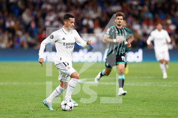 2022-11-02 - Lucas Vazquez of Real Madrid during the UEFA Champions League, Group F football match between Real Madrid and Celtic FC on November 2, 2022 at Santiago Bernabeu stadium in Madrid, Spain - FOOTBALL - CHAMPIONS LEAGUE - REAL MADRID V CELTIC - UEFA CHAMPIONS LEAGUE - SOCCER