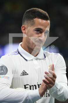 2022-11-02 - Lucas Vasquez of Real Madrid during the UEFA Champions League, Group F football match between Real Madrid CF and Celtic FC on November 2, 2022 at Santiago Bernabeu stadium in Madrid, Spain - FOOTBALL - CHAMPIONS LEAGUE - REAL MADRID V CELTIC - UEFA CHAMPIONS LEAGUE - SOCCER