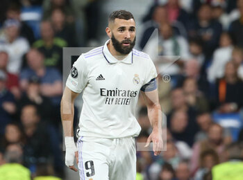 2022-11-02 - Karim Benzema of Real Madrid during the UEFA Champions League, Group F football match between Real Madrid CF and Celtic FC on November 2, 2022 at Santiago Bernabeu stadium in Madrid, Spain - FOOTBALL - CHAMPIONS LEAGUE - REAL MADRID V CELTIC - UEFA CHAMPIONS LEAGUE - SOCCER