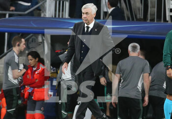 2022-11-02 - Coach Carlo Ancelotti of Real Madrid during the UEFA Champions League, Group F football match between Real Madrid CF and Celtic FC on November 2, 2022 at Santiago Bernabeu stadium in Madrid, Spain - FOOTBALL - CHAMPIONS LEAGUE - REAL MADRID V CELTIC - UEFA CHAMPIONS LEAGUE - SOCCER