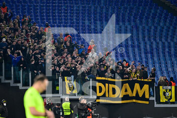2022-03-17 - Supporters Vitesse during the UEFA Europa Conference League football match between AS Roma and Vitesse  at The Olympic Stadium in Rome on March 17, 2022. - AS ROMA VS VITESSE - UEFA CONFERENCE LEAGUE - SOCCER