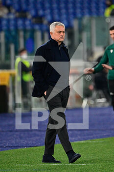 2022-03-17 - Jose’ Mourinho coach (AS Roma)  during the UEFA Europa Conference League football match between AS Roma and Vitesse  at The Olympic Stadium in Rome on March 17, 2022. - AS ROMA VS VITESSE - UEFA CONFERENCE LEAGUE - SOCCER
